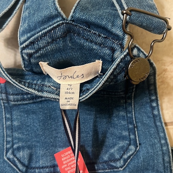 NWT Joules Girls denim Dress. Great for Fall. - Picture 8 of 9